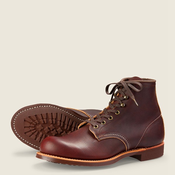 Heritage Støvler Herre - Red Wing Blacksmith - 6-Inch Oil-Slick Læder - Mørkebrune - BDKWPV-589